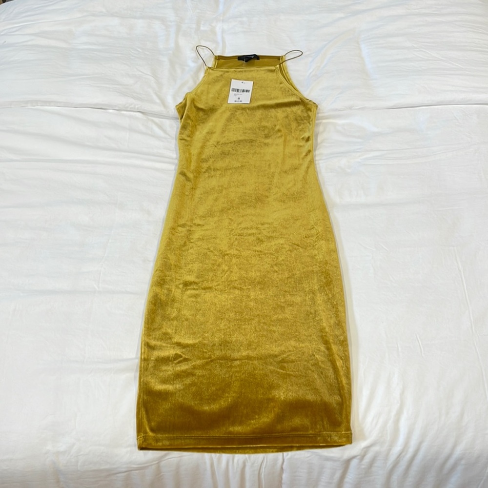 Velvet midi dress